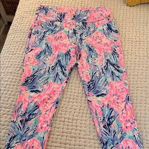 Lilly Pulitzer Pink and Blue Patterned Leggings